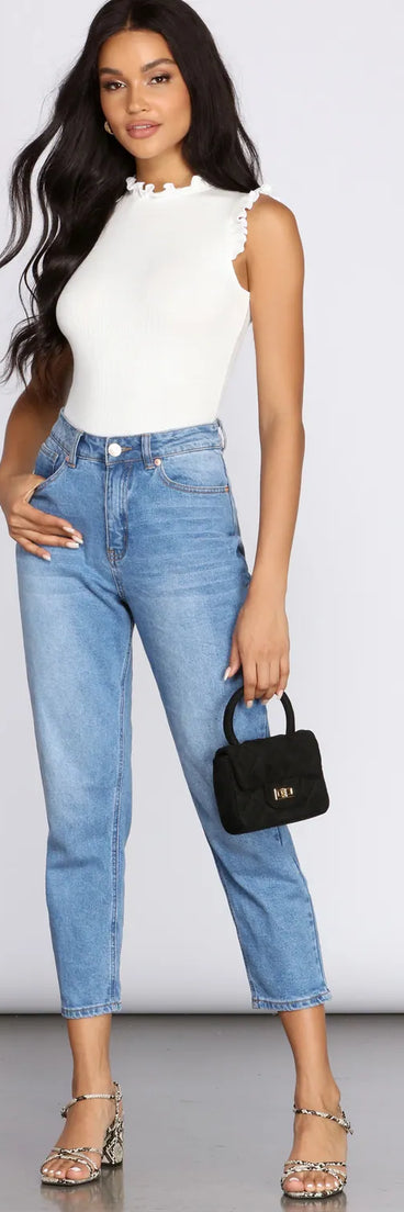 Quaint Cutie Ruffle Bodysuit