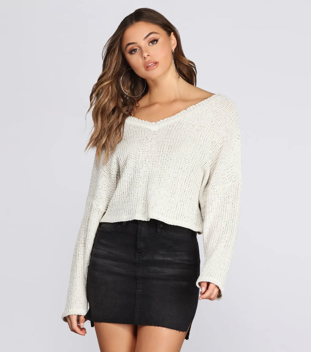 Keep It Raw Edge Sweater