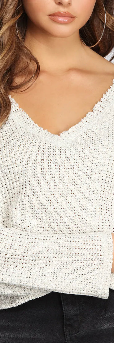 Keep It Raw Edge Sweater