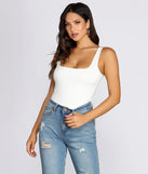 Square Neck Tank Bodysuit