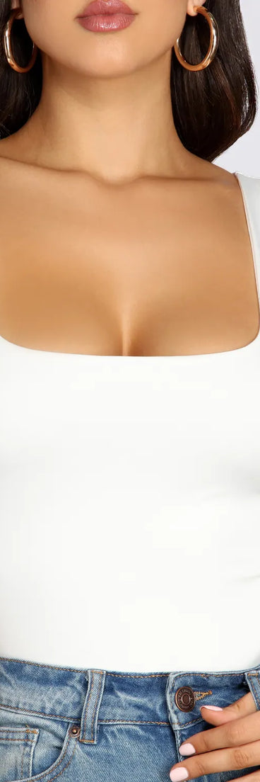 Square Neck Tank Bodysuit