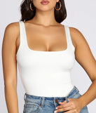 Square Neck Tank Bodysuit