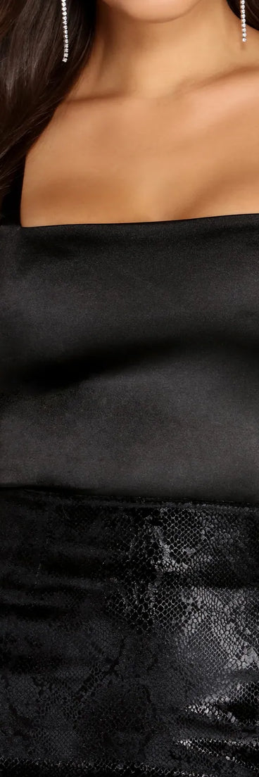 Sultry Satin Square Neck Tank