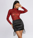 Miss Mesh Leopard Print Bodysuit