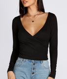 Simply Stylish Wrap Front Top