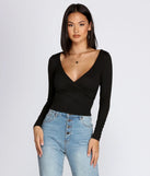 Simply Stylish Wrap Front Top