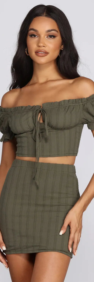 Lil' Thing Tie Front Blouse