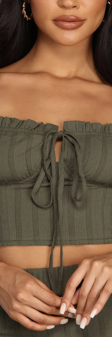 Lil' Thing Tie Front Blouse