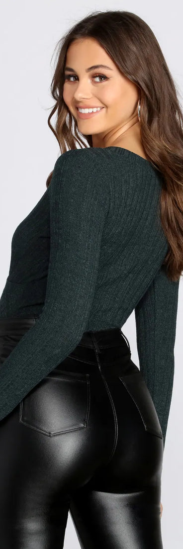 Chill For A Bit Knit Bodysuit