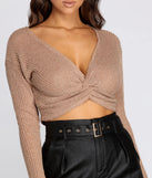 Twisted Style Knit Crop Top
