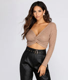 Twisted Style Knit Crop Top