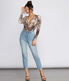 Puff Sleeve Snake Print Bodysuit