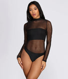 Mock Neck Polka Dot Bodysuit