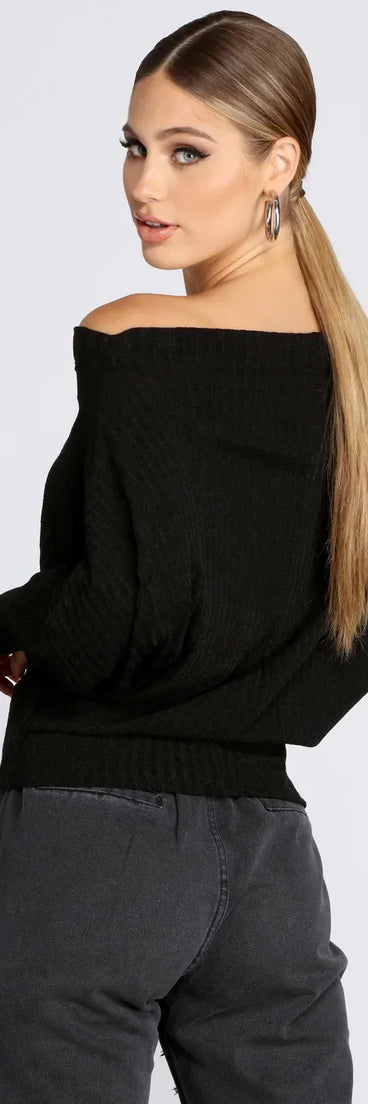 Comfy Chic Ribbed Knit Top