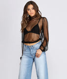 Chic And Sheer Printed Top