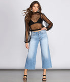 Chic And Sheer Printed Top