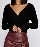 Wrapped In Knit Crop Top