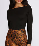 Boat Neck Basic Bodysuit