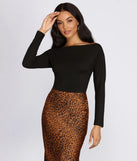 Boat Neck Basic Bodysuit