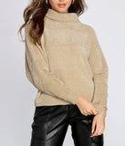 Cozy In Chenille Turtleneck Sweater