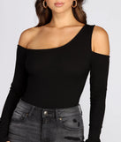 One Shoulder Knit Bodysuit