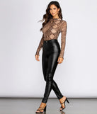 Snake It Off In Mesh Top