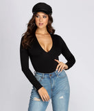 Long Sleeve Knit Bodysuit