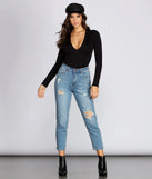 Long Sleeve Knit Bodysuit