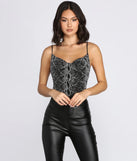 Seductive Snake Print Bodysuit