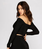 Be Mine Off Shoulder Crop Top