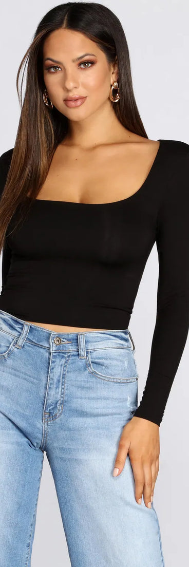 Basic Babe Scoop Top