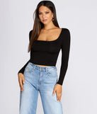 Basic Babe Scoop Top