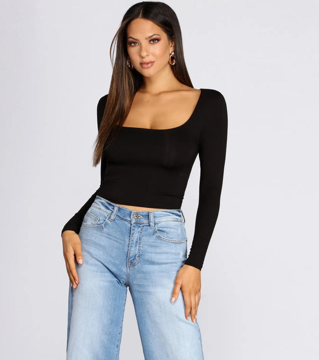Basic Babe Scoop Top