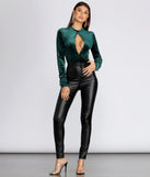 That's A Look Velvet Bodysuit
