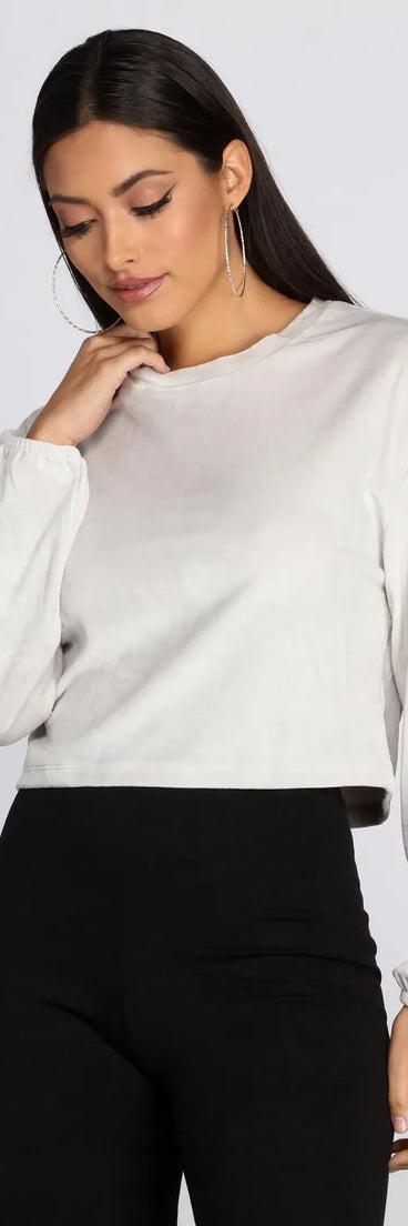 Soft And Cozy Velvet Top