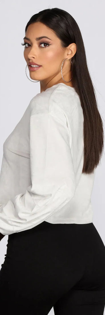 Soft And Cozy Velvet Top