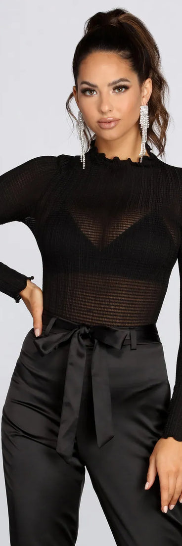 Merrow Edge Knit Bodysuit