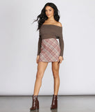 Ribbed Knit Off The Shoulder Top