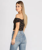 Flower Girl Lace Up Crop Top