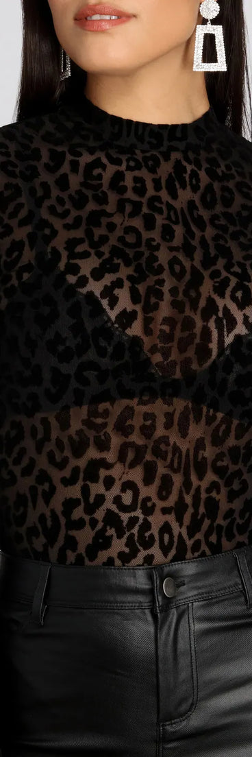 Spot Me Leopard Bodysuit