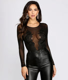 Mesh Me More Floral Bodysuit