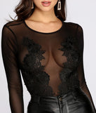Mesh Me More Floral Bodysuit
