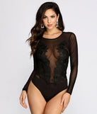Mesh Me More Floral Bodysuit