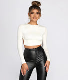 Open Back Ruched Crop Top