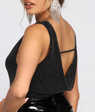 One Shoulder Cowl Neck Bodysuit