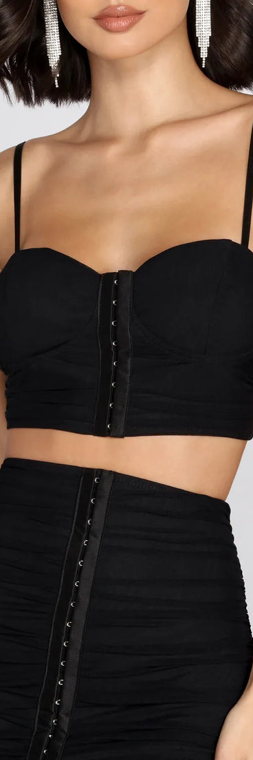 Sultry Stunner Cropped Bustier