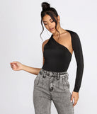 Asymmetric One Shoulder Bodysuit