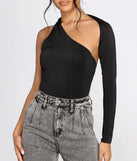 Asymmetric One Shoulder Bodysuit