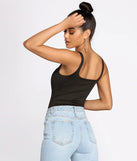 Ruched Detail Knit Bodysuit