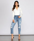 Wrapped In Basics Surplice Bodysuit